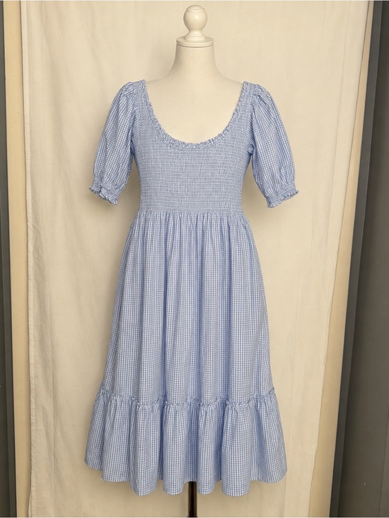 Hill House Dresses & Skirts - Hill House Home The Louisa Nap Dress Hydrangea Gingham Size Large L Like New